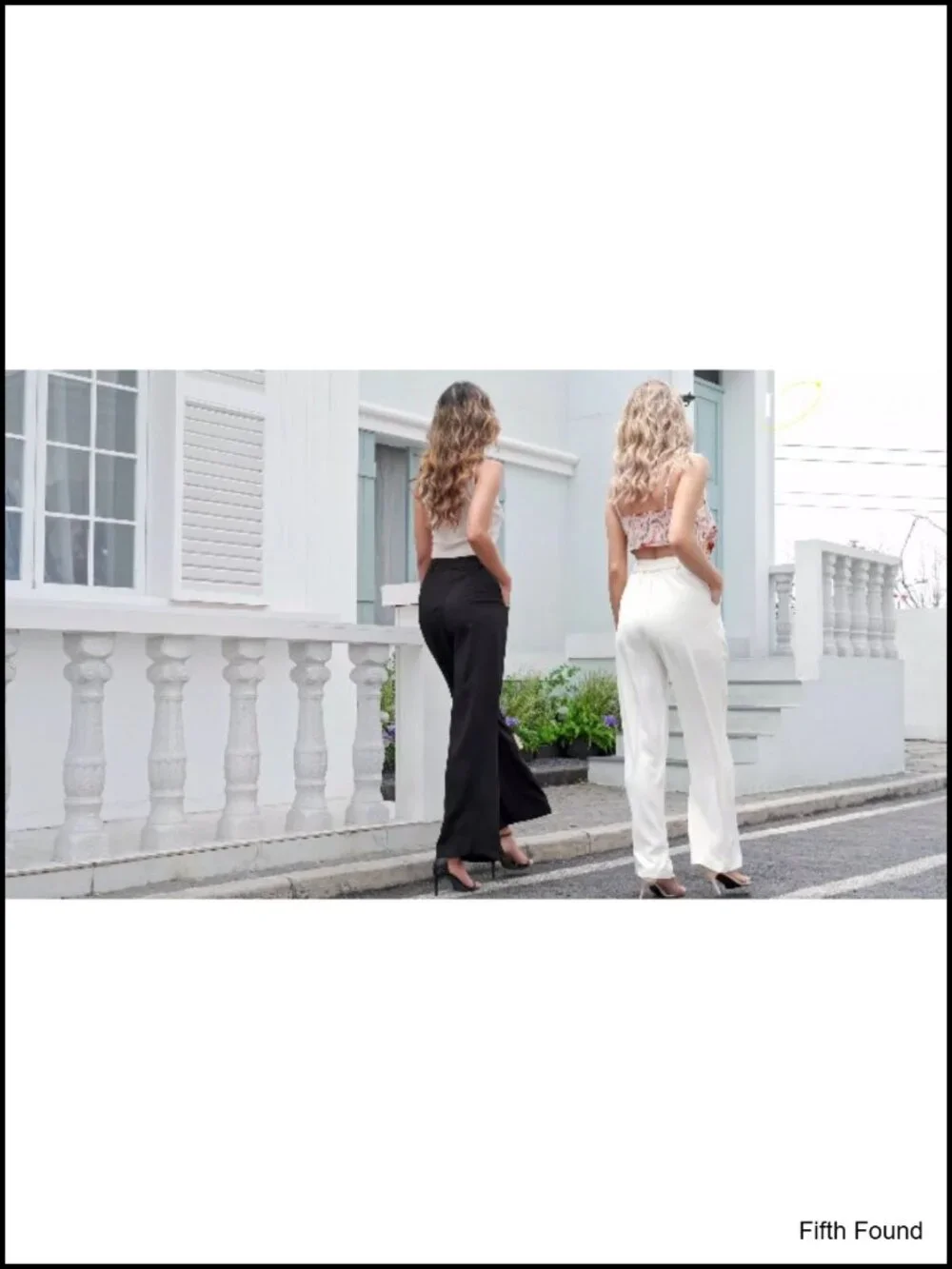 Wide Leg Dress Pants for Women Work Slacks High Waisted Stretchy Back Elastic